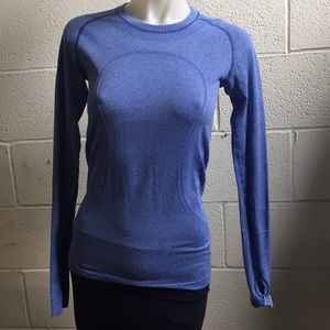lululemon athletica Tops - Lululemon blue LS Run Swiftly, sz 6, 58885 lululemon athletica Tops - Lululemon blue LS Run Swiftly, sz 6, 58885